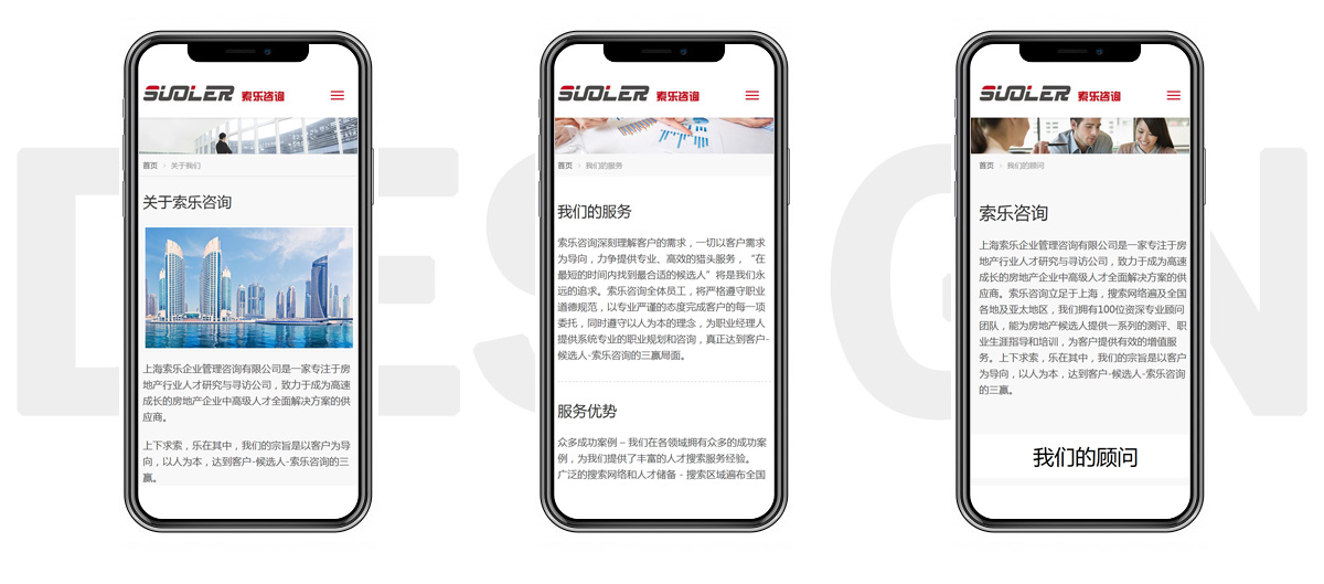 手機網(wǎng)站效果